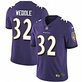 Nike Baltimore Ravens #32 Eric Weddle Purple Team Color NFL Vapor Untouchable Limited Jersey,baseball caps,new era cap wholesale,wholesale hats